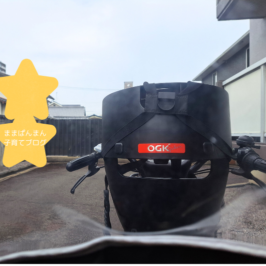OGKグランディア専用レインカバー「グランディアルーフ」リヤ用の中から外を見た写真。