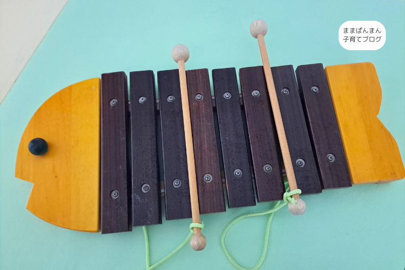 ボーネルンド『シロフォン』木琴の写真。